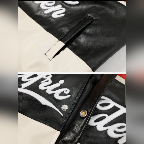 AELFRIC EDEN Stitching Motorcycle Jacket Unisex. Size XL - Picture 5 of 12